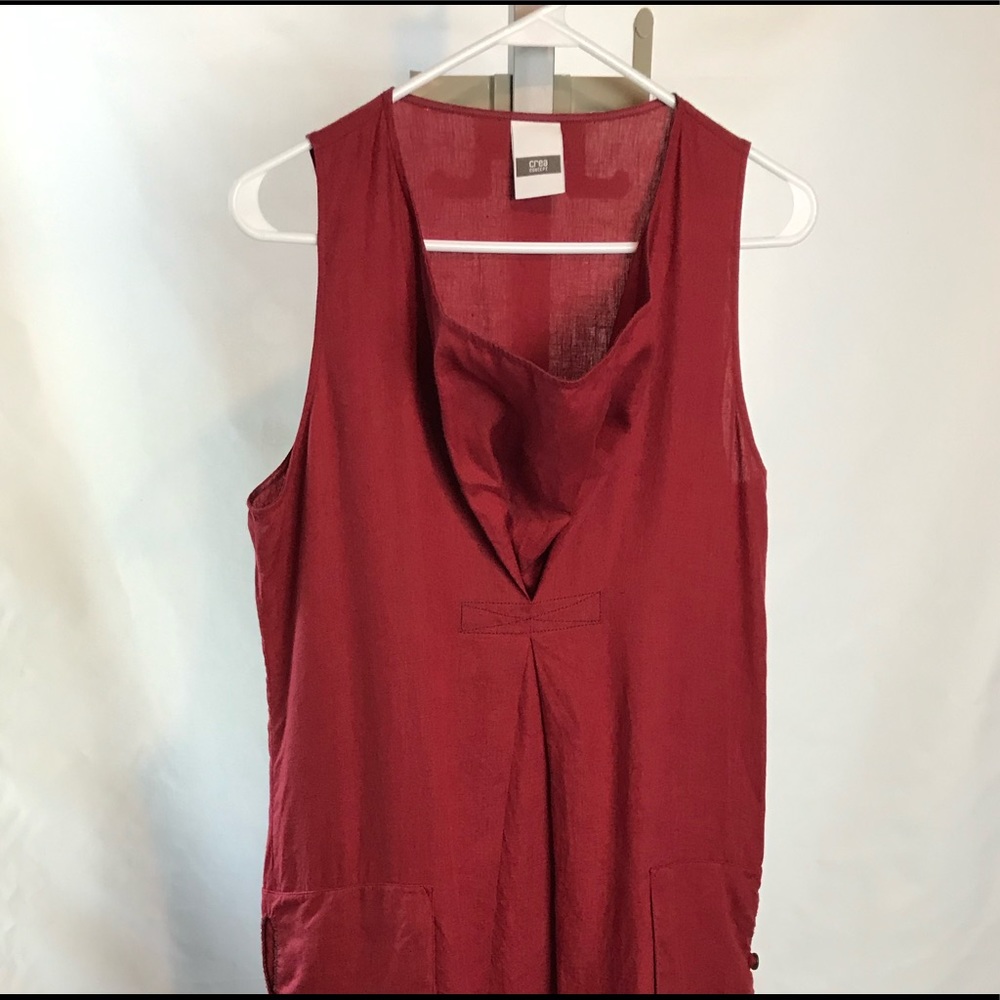 Crea washed linen  dress sz 42 euro